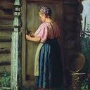 Максимов Василий (1844-1911) - Девушка у амбара. 1874